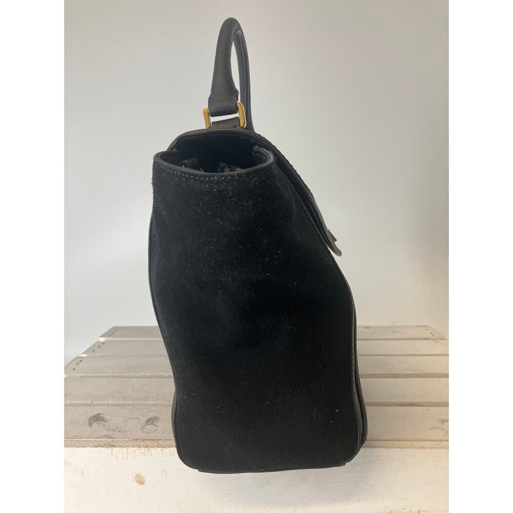 KATE SPADE MEDIUM BLACK SAFFIANO LEATHER AND VELVET HANDBAG - Picture 3 of 16